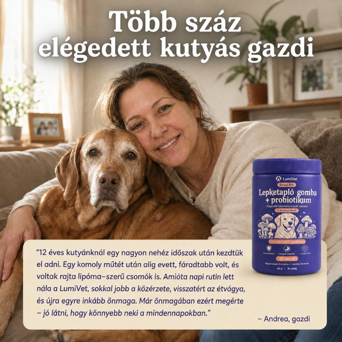 LumiVet™ Belső Erő – Lepketapló gomba + probiotikum kutyáknak